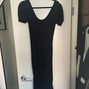 Zara Puff Sleeve Cotton Maxi